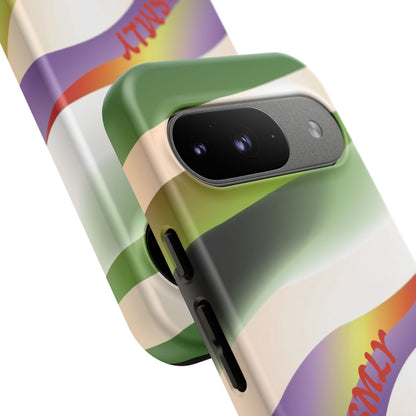Green Waves Phone Case for Google Pixel