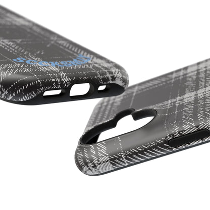 Smoky Grungy Plaid Phone Case for Apple