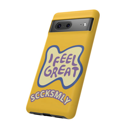 Yellow "I FEEL GREAT" Tough Phone Case for Google Pixel