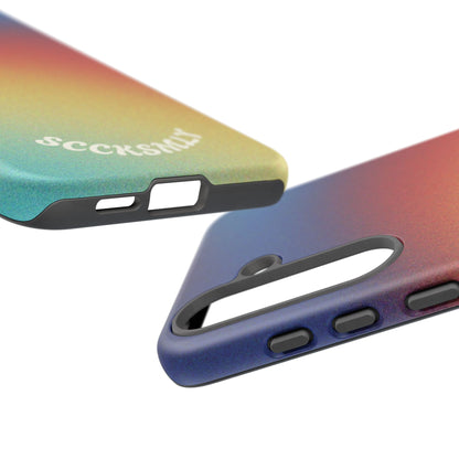 Faded Sunset Aura Tough Phone Case for Samsung