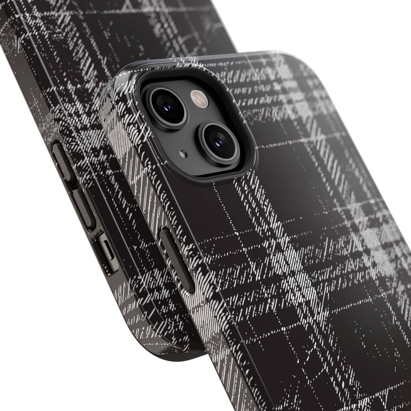 Smoky Grungy Plaid Phone Case for Apple