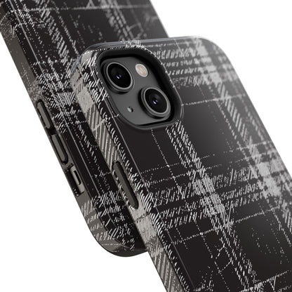 Smoky Grungy Plaid Phone Case for Apple