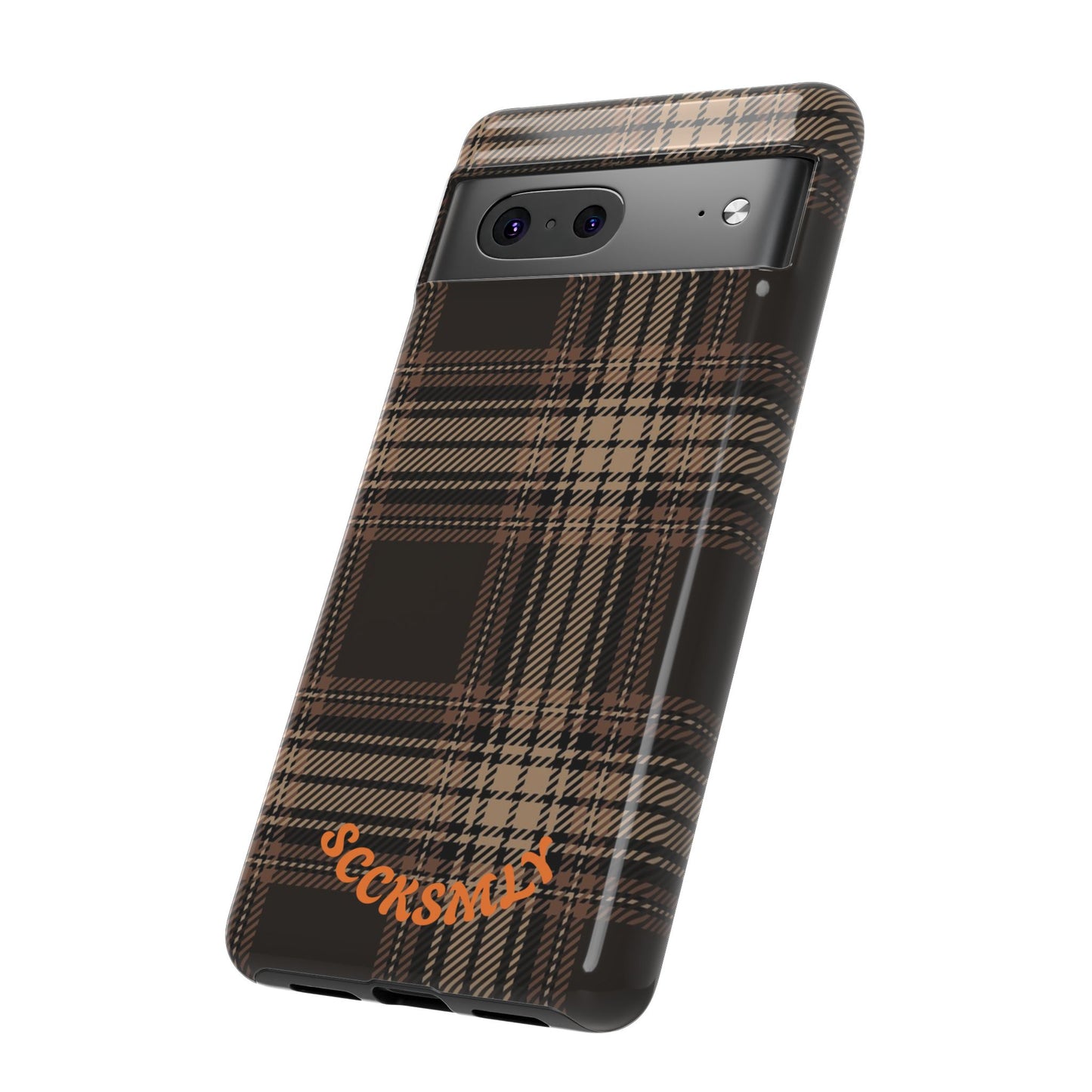 Brown Bread Plaid Tough Phone Case for Google Pixel