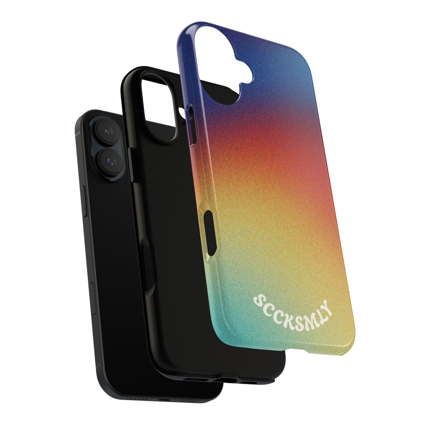Faded Sunset Aura Tough Phone Case for Apple