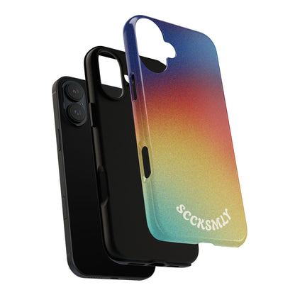 Faded Sunset Aura Tough Phone Case for Apple