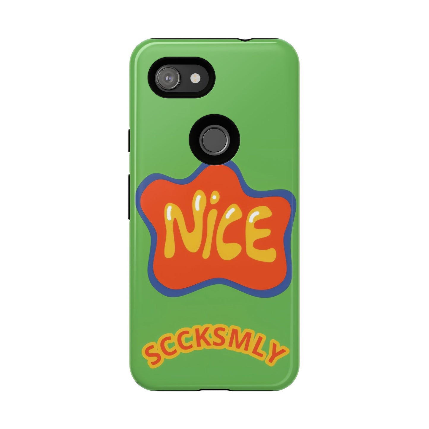 Green "NICE" Tough Phone Case for Google Pixel