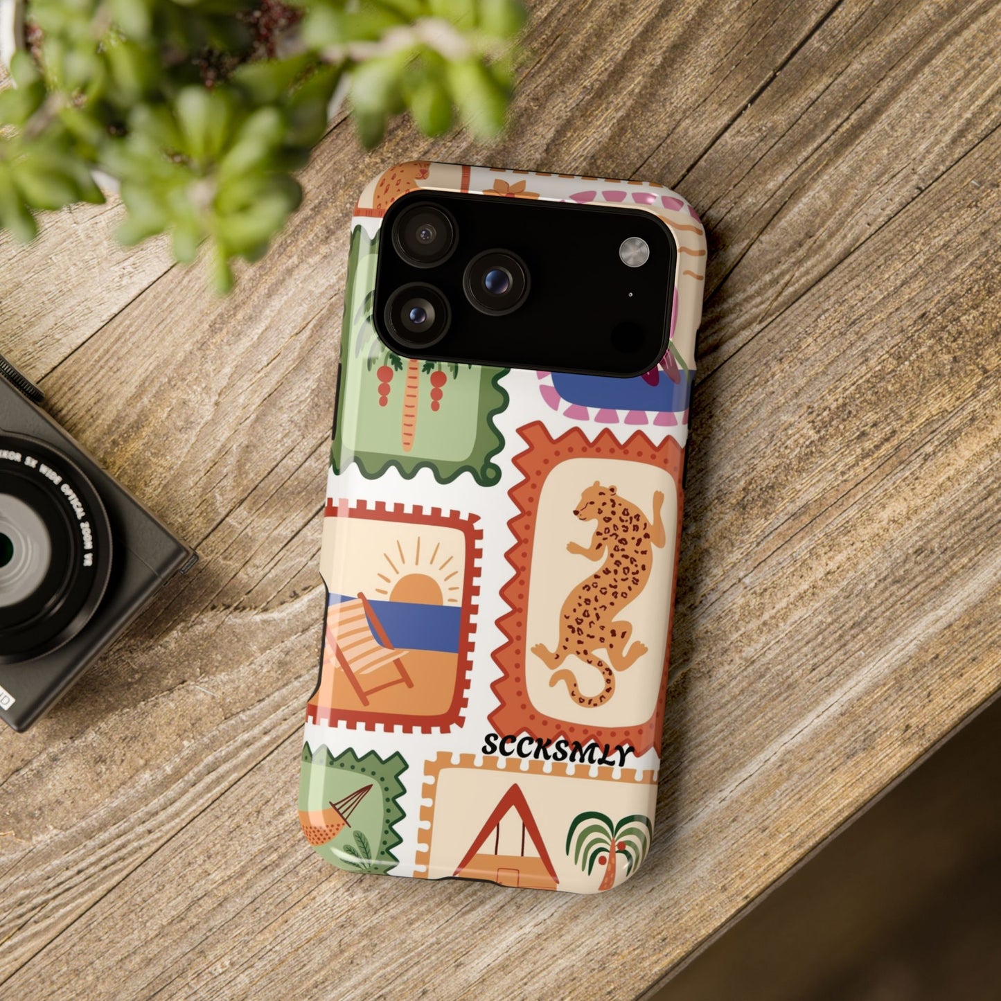 Tropical Print Phone Case for Apple
