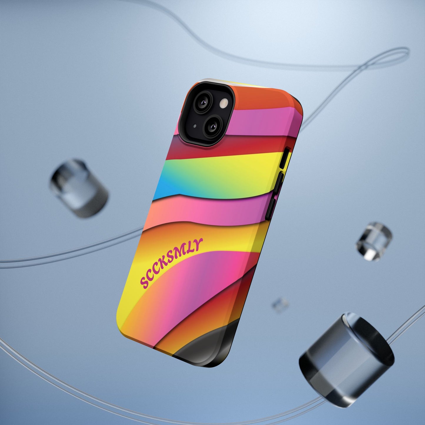 Modern Retro Rainbow Phone Case for "IOS or Apple"