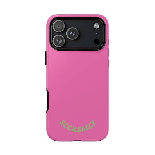 SOLID Sweet Static Pink Tough Case for Apple