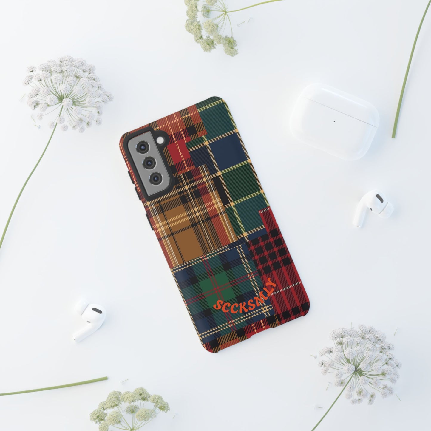 Heritage Hues Patchwork Tough Phone Case for Samsung