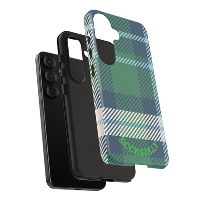 Earth and Sky Plaid Tough Phone Case for Samsung