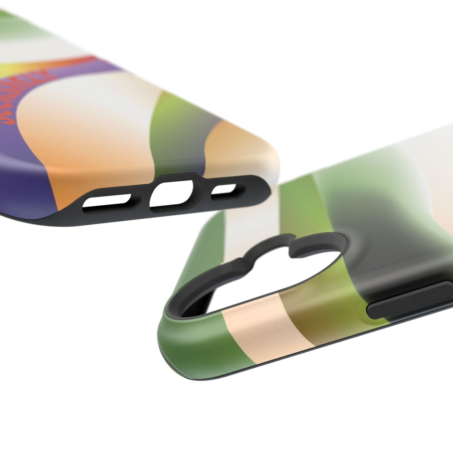 Green Waves Phone Case for Apple