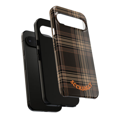 Brown Bread Plaid Tough Phone Case for Google Pixel