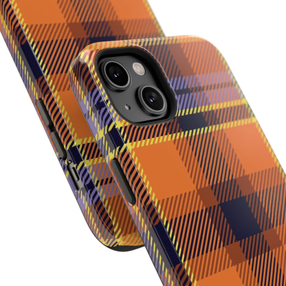 Orange Sickle Plaid  Phone Case for Apple