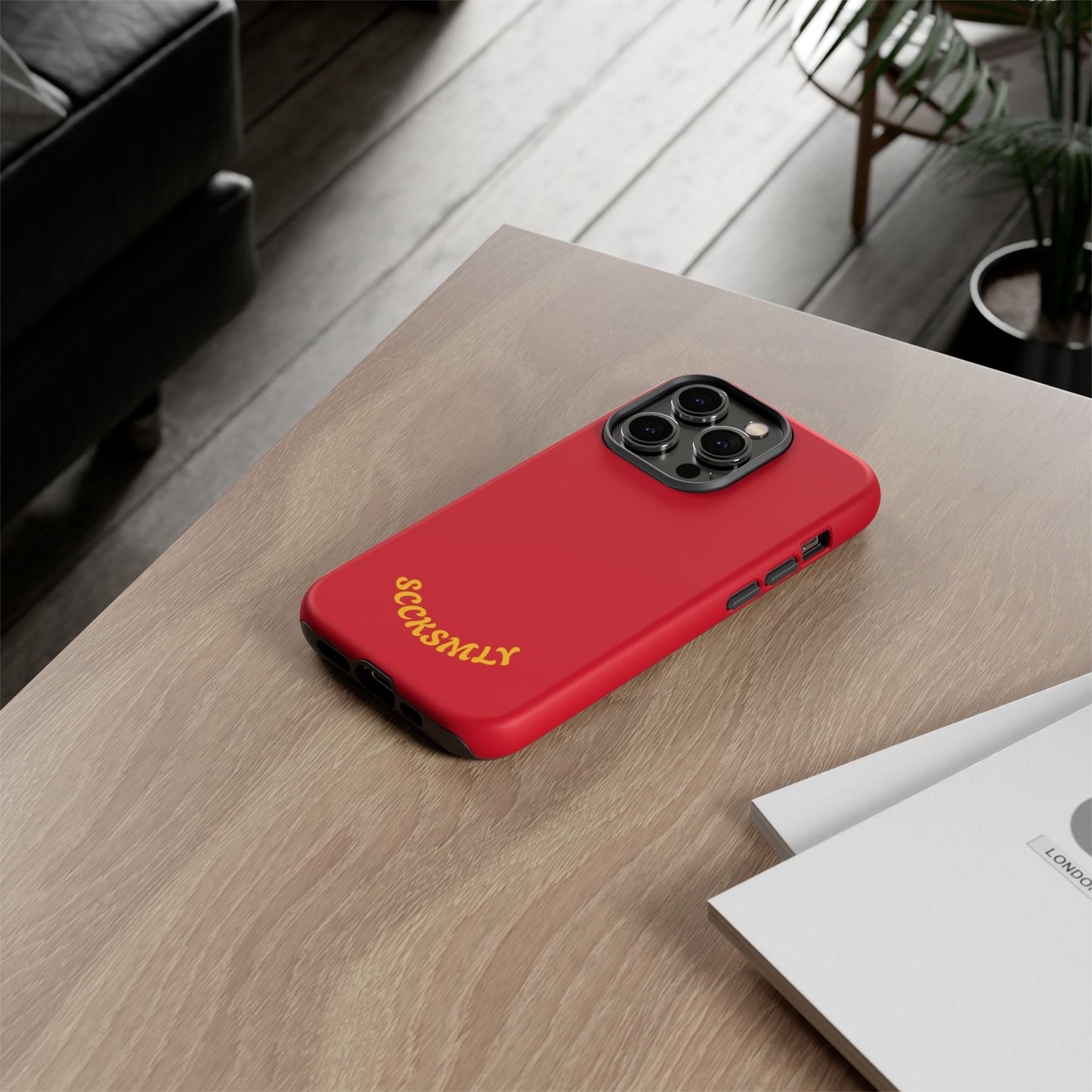 SOLID Calm Cherry Tough Case for Apple