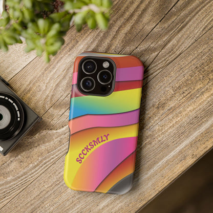Modern Retro Rainbow Phone Case for Apple