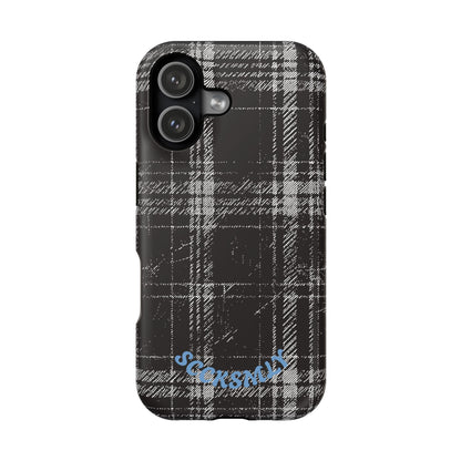 Smoky Grungy Plaid Phone Case for Apple
