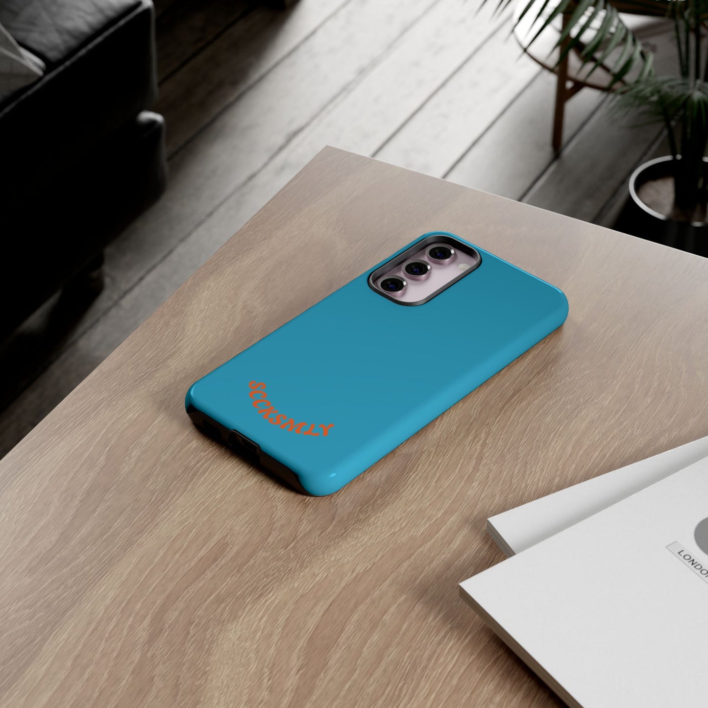 SOLID Blue Spook Tough Case for Samsung