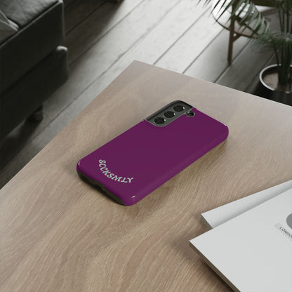 SOLID Amethyst Matte Tough Phone Case for Samsung
