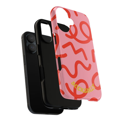 Red Candy Swirls Tough Case for Apple