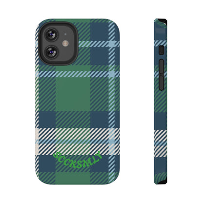 Earth and Sky Plaid Phone Case for Apple