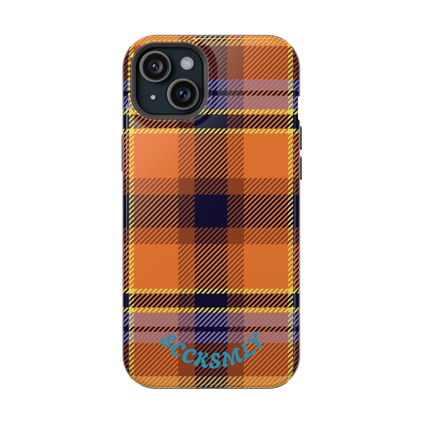 Orange Sickle Plaid  Phone Case for Apple