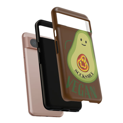 Playful Vegan Avocado Phone Case for Google Pixel