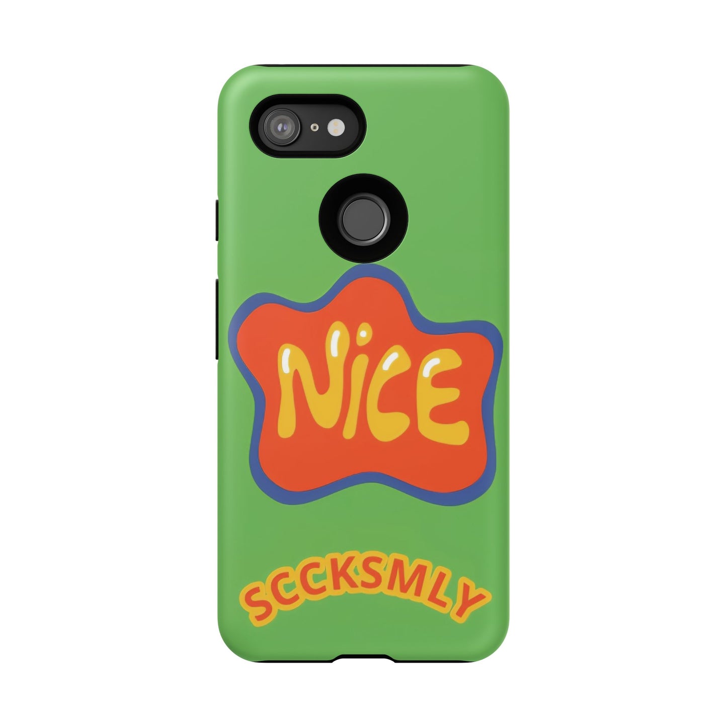 Green "NICE" Tough Phone Case for Google Pixel
