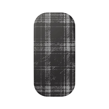 Clickit Smoky Grungy Plaid Phone Stand