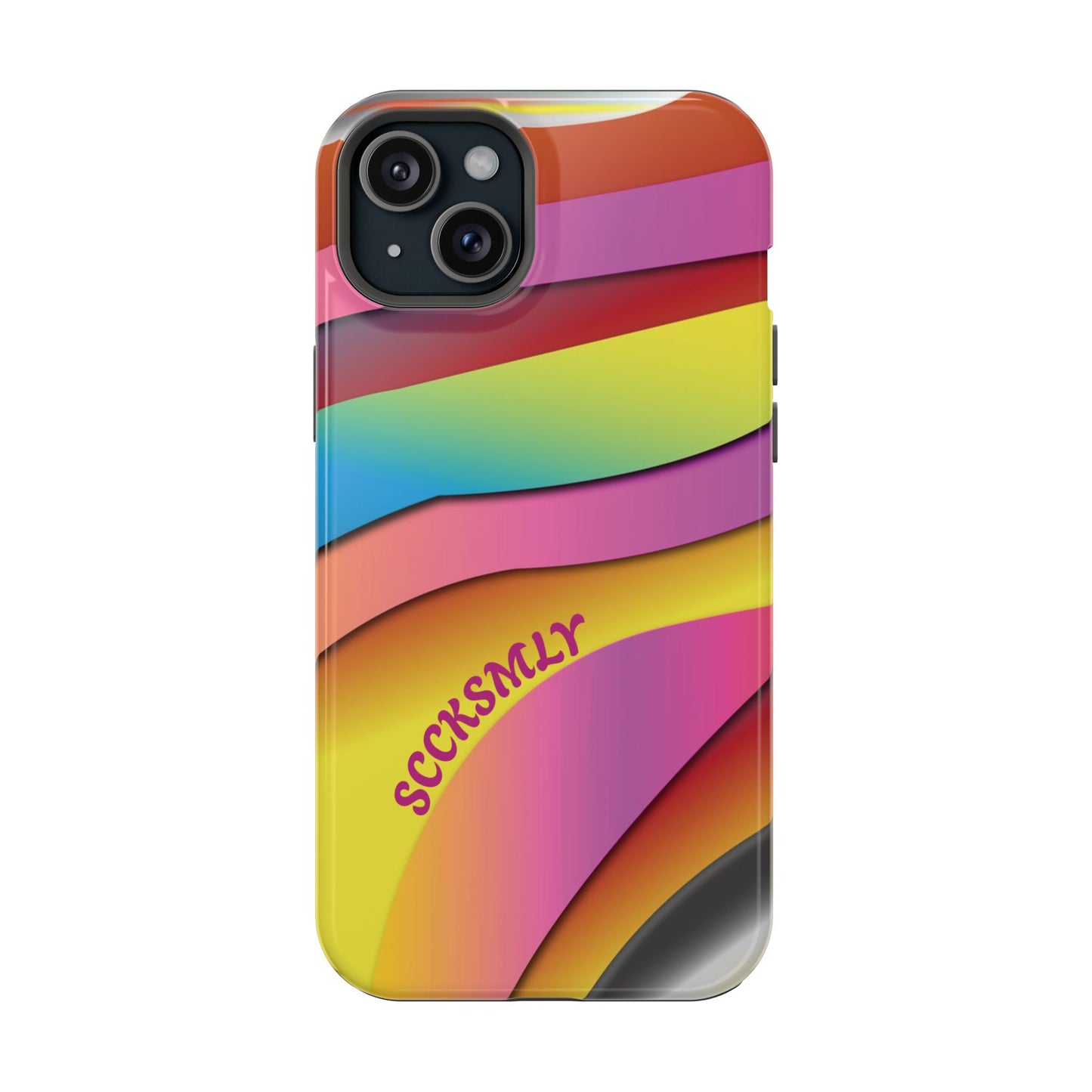 Modern Retro Rainbow Phone Case for Apple