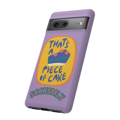 Light Purple "THAT'S A PIECE OF CAKE" Tough Phone Case for Google Pixel