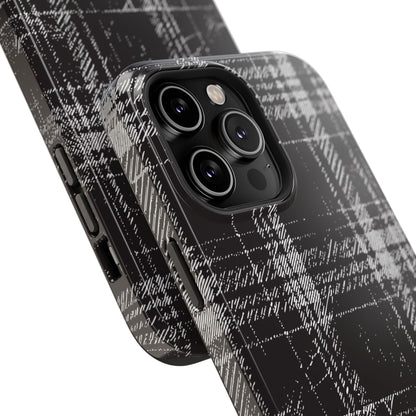 Smoky Grungy Plaid Phone Case for Apple