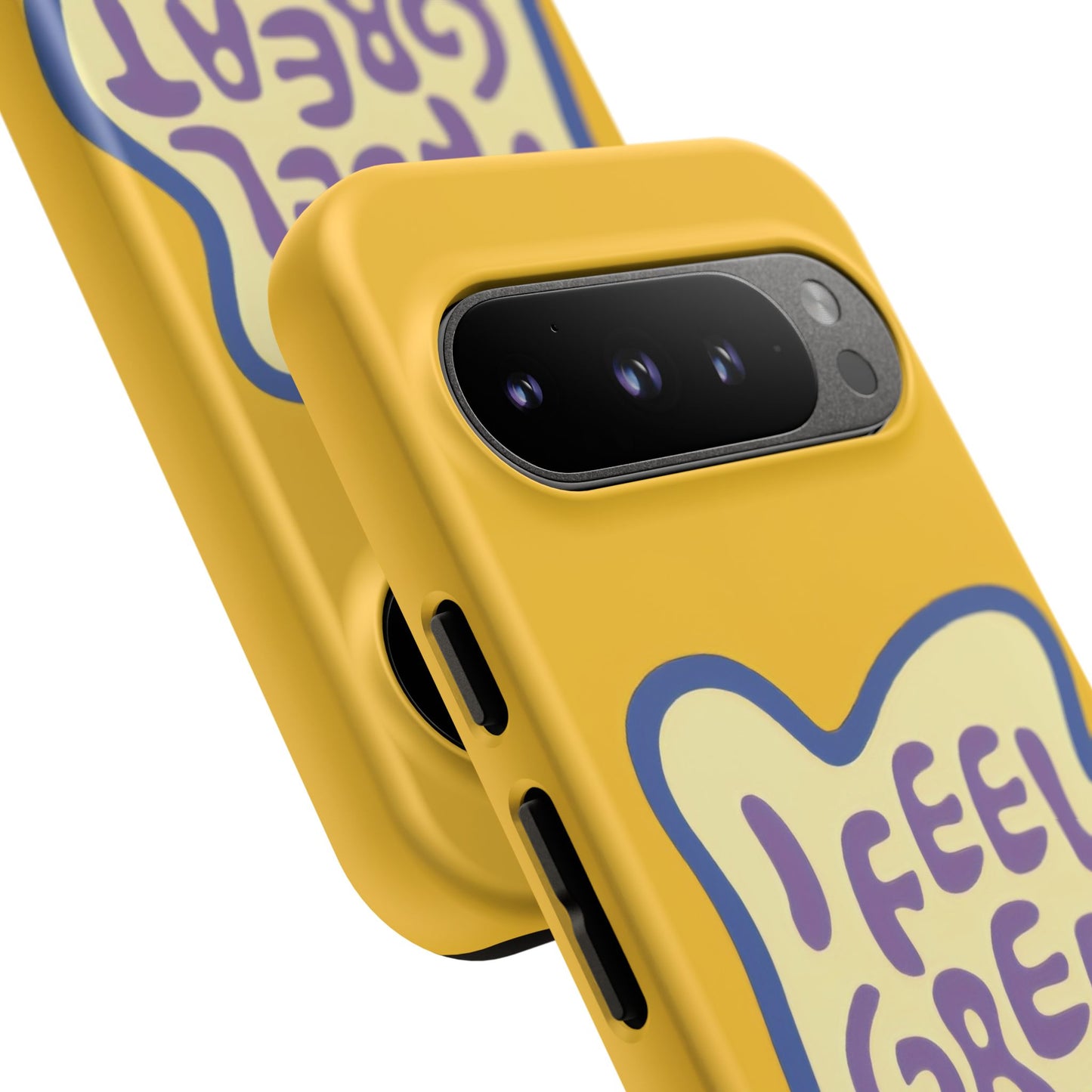 Yellow "I FEEL GREAT" Tough Phone Case for Google Pixel