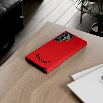 SOLID Screaming Red Tough Case for Samsung