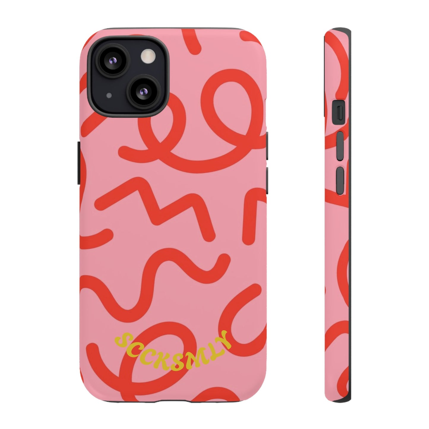 Red Candy Swirls Tough Case for Apple