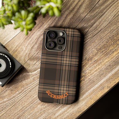 Brown Bread Plaid Tough Phone Case for Apple