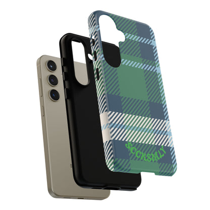Earth and Sky Plaid Tough Phone Case for Samsung
