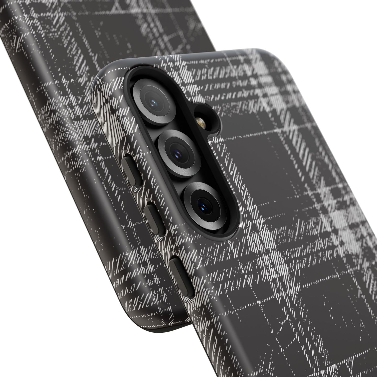 Smoky Grungy Plaid Phone Case for Samsung