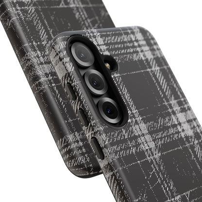 Smoky Grungy Plaid Phone Case for Samsung