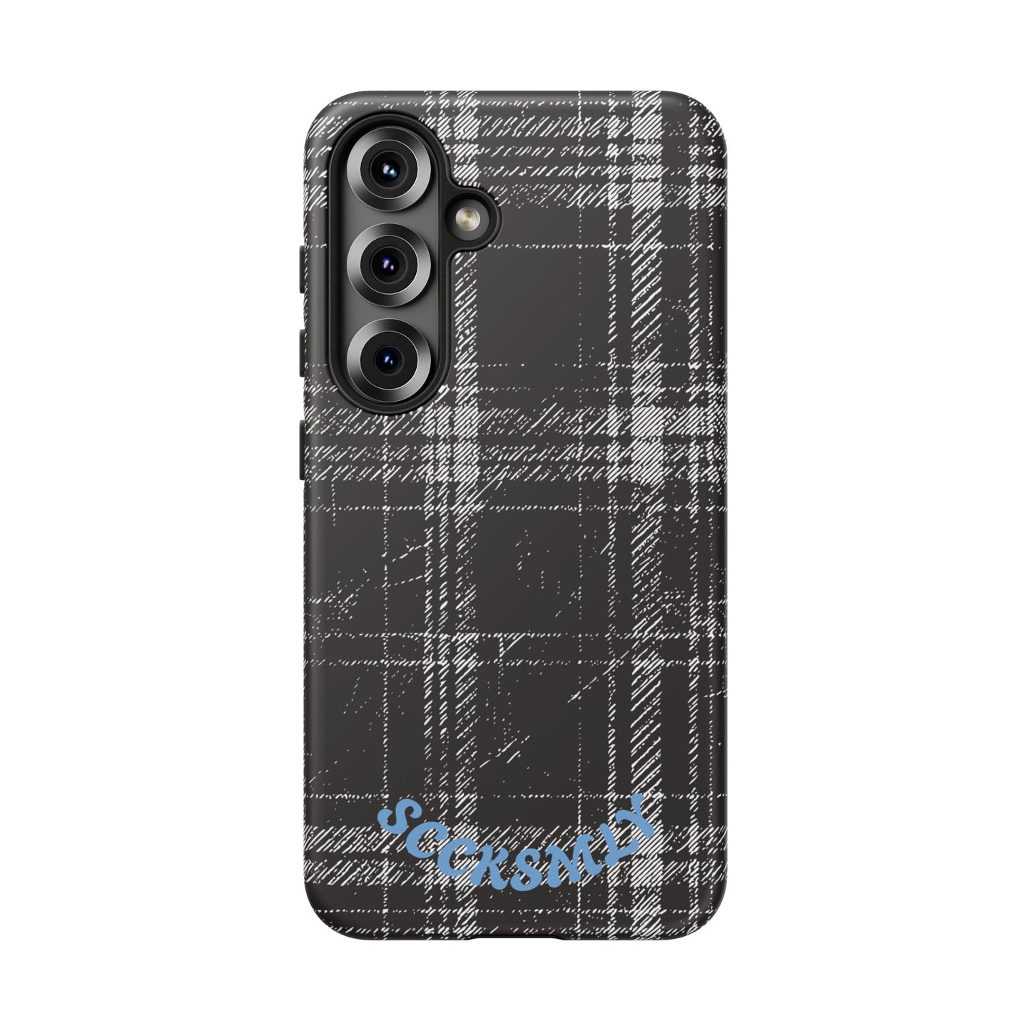 Smoky Grungy Plaid Phone Case for Samsung