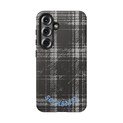 Smoky Grungy Plaid Phone Case for Samsung