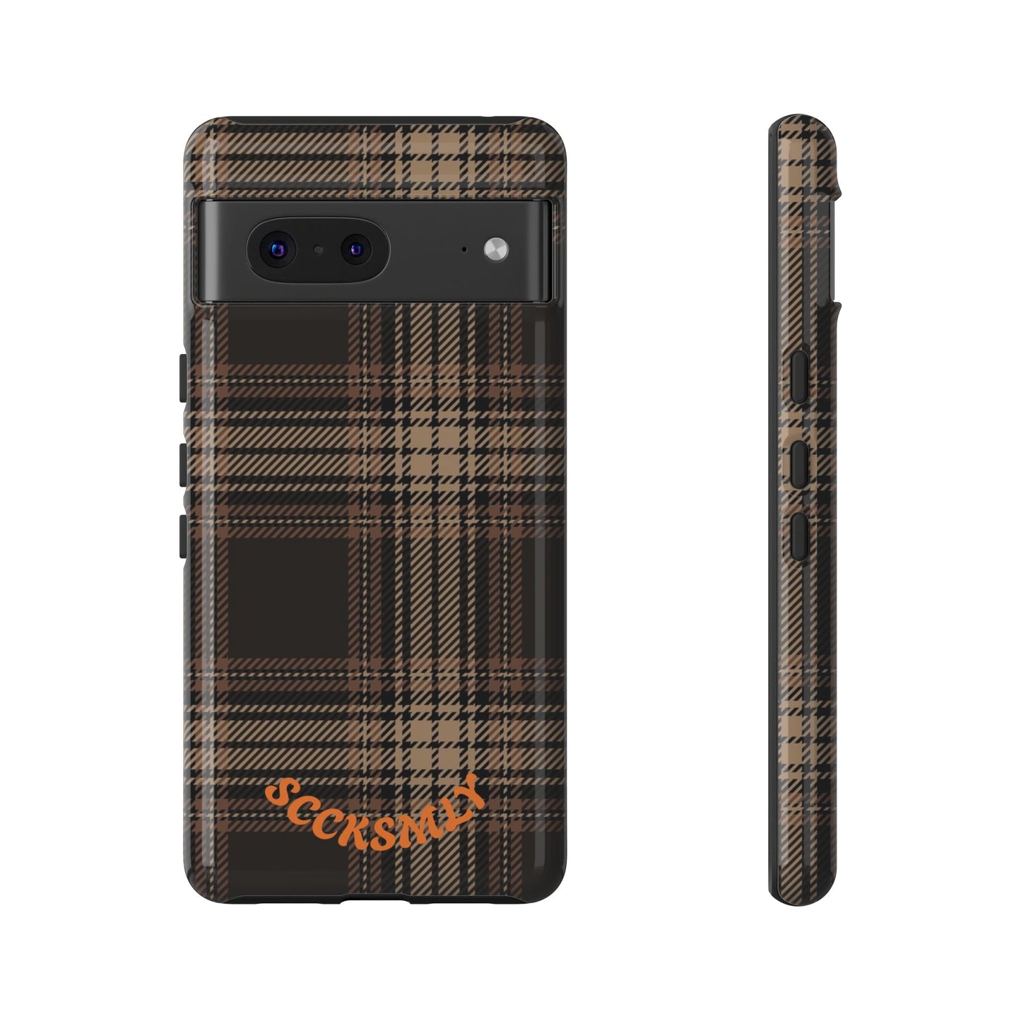Brown Bread Plaid Tough Phone Case for Google Pixel