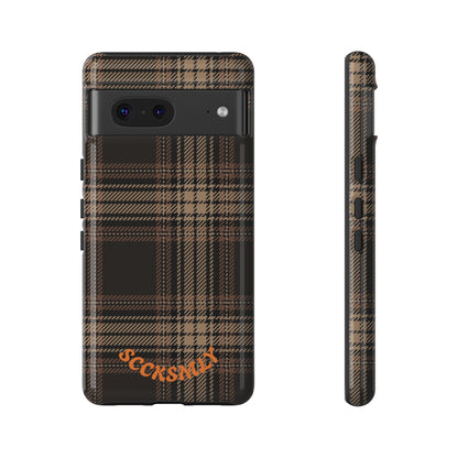 Brown Bread Plaid Tough Phone Case for Google Pixel