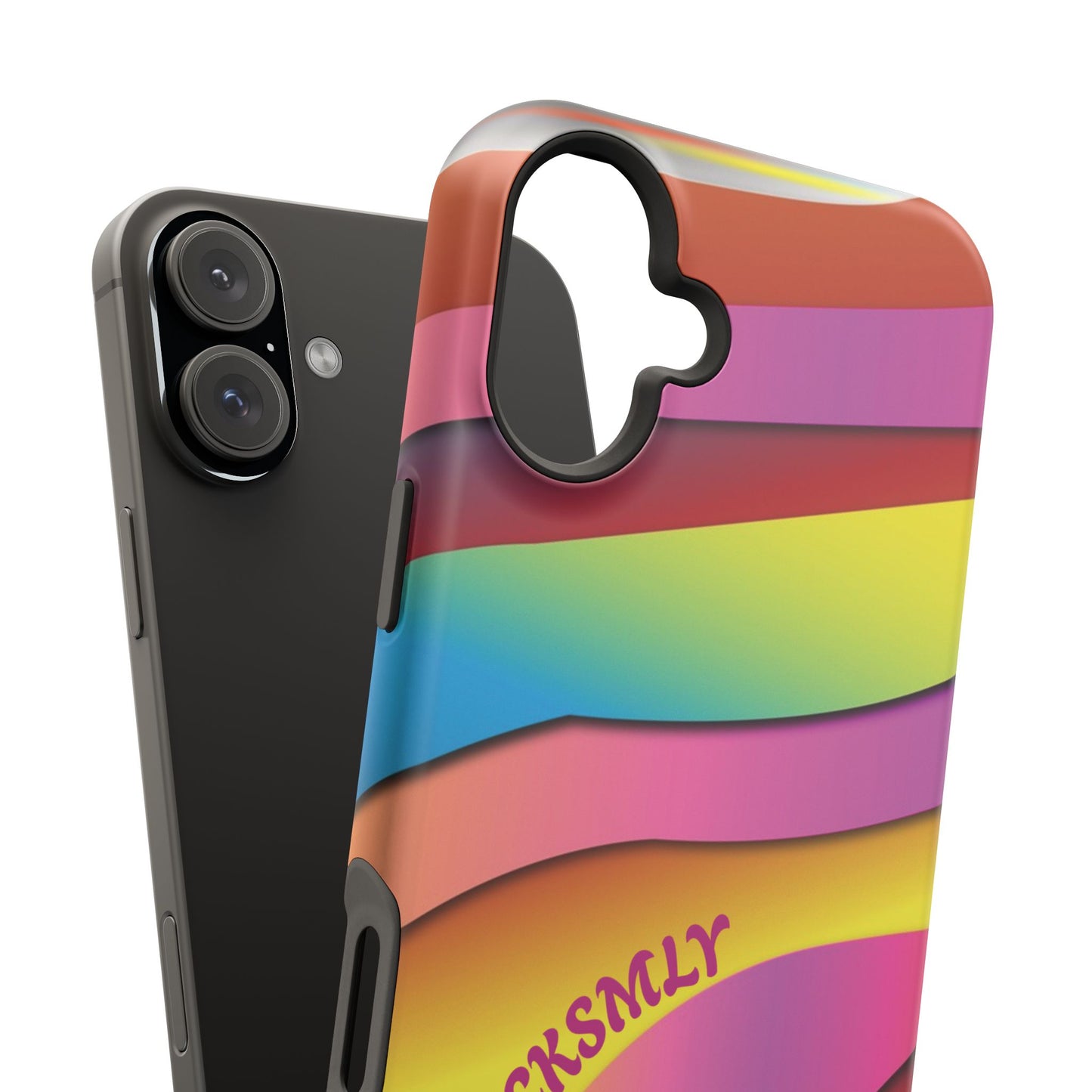 Modern Retro Rainbow Phone Case for Apple