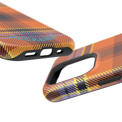 Orange Sickle Plaid  Phone Case for Apple