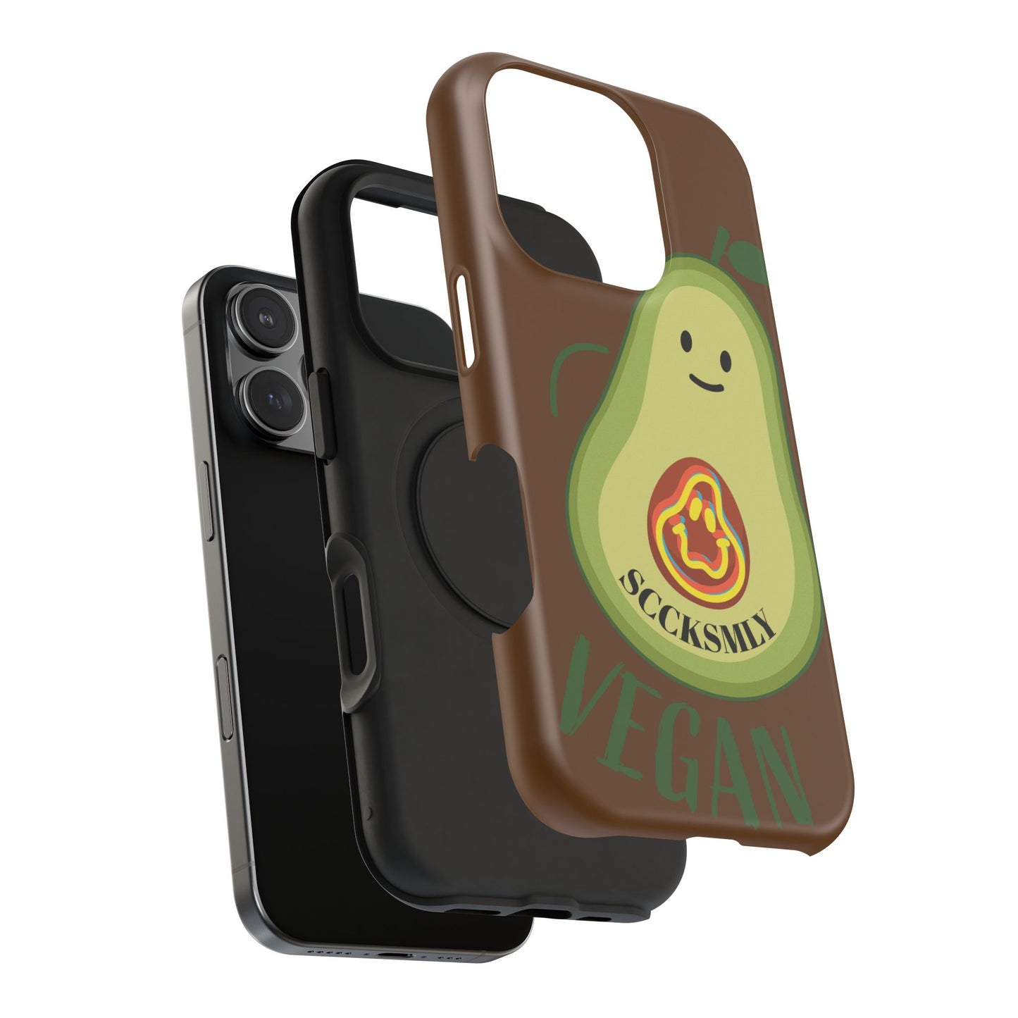 Playful Vegan Avocado Tough Phone Case Apple