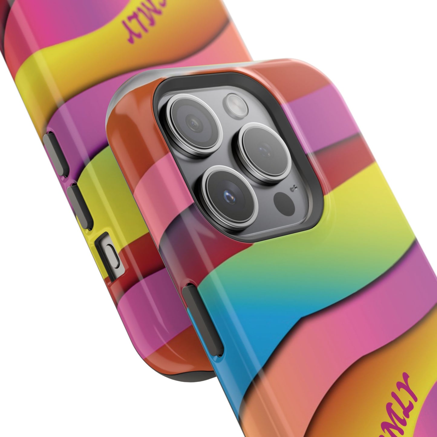 Modern Retro Rainbow Phone Case for "IOS or Apple"