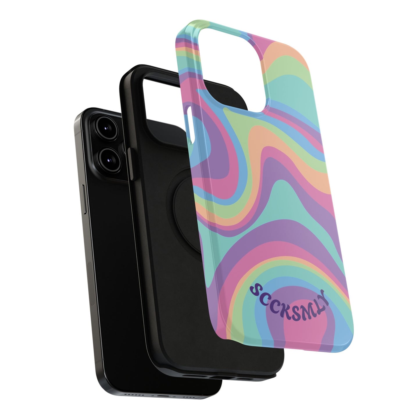 Pastel Swirl Phone Case for Apple