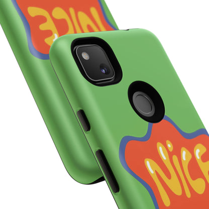 Green "NICE" Tough Phone Case for Google Pixel