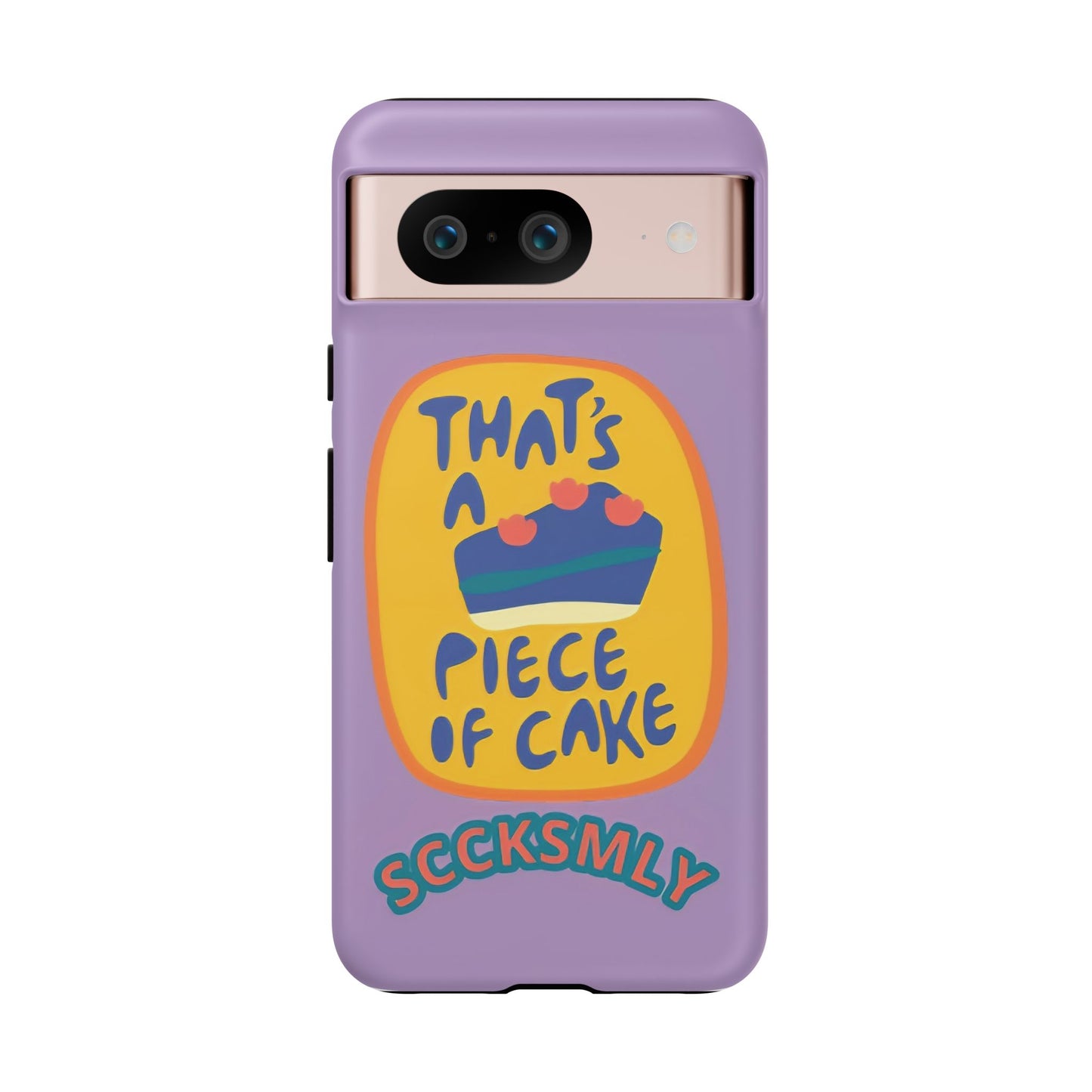 Light Purple "THAT'S A PIECE OF CAKE" Tough Phone Case for Google Pixel